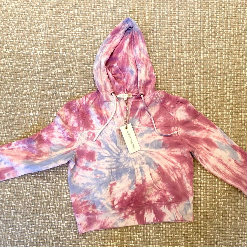 LoveShackFancy Kirby hoodie in Storm